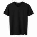 Black V Neck T