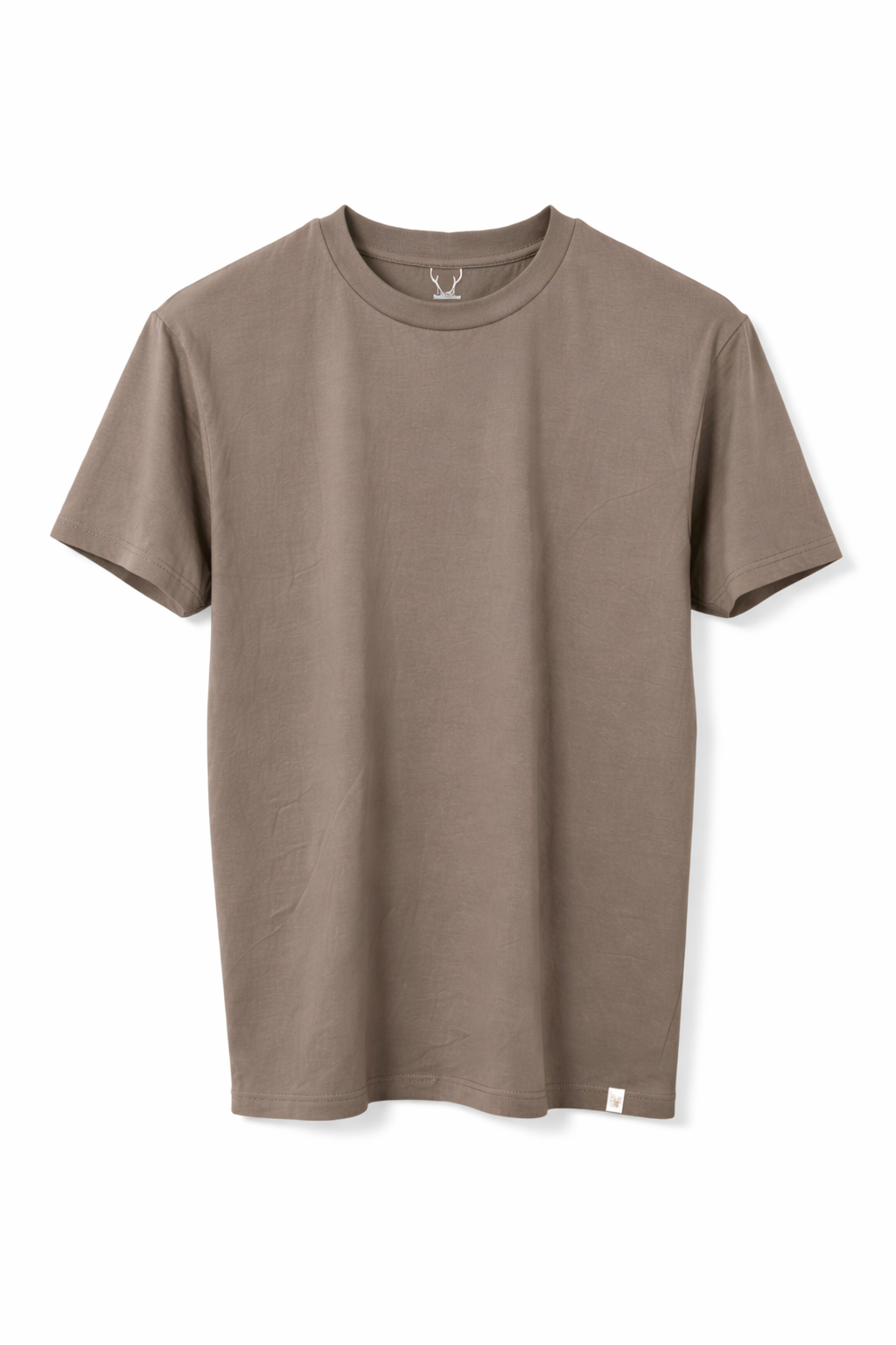 Taupe Crew Neck T