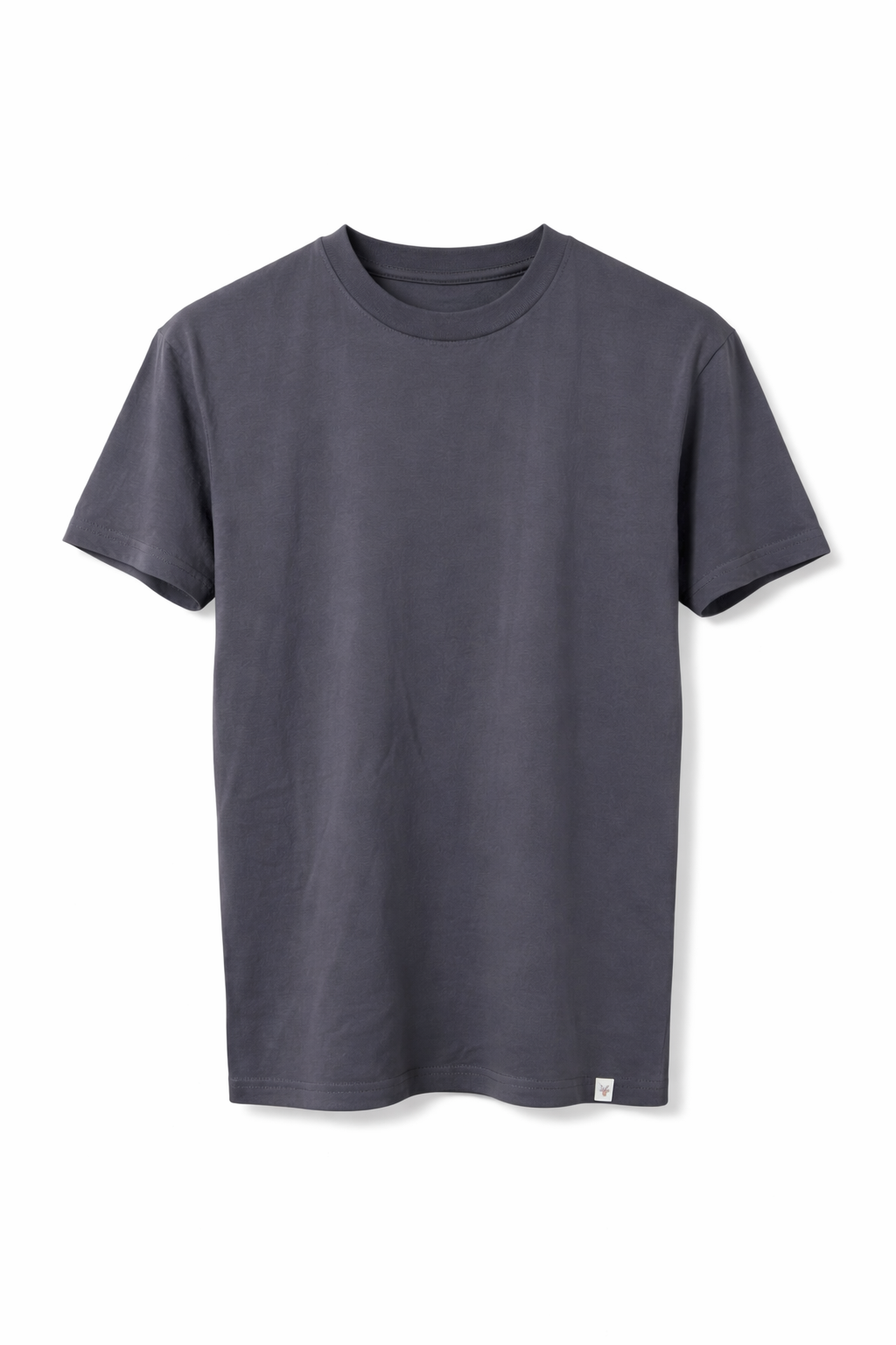 Steel Blue Crew Neck T